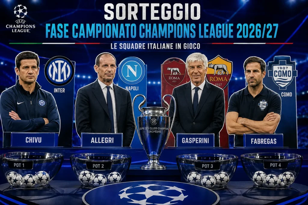 Sorteggio Champions League 2026-2027
